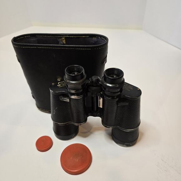 Vintage Stellar binoculars 7 x 50 With Leather Case - Picture 1 of 11